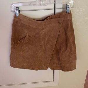 Blanknyc suede mini skirt